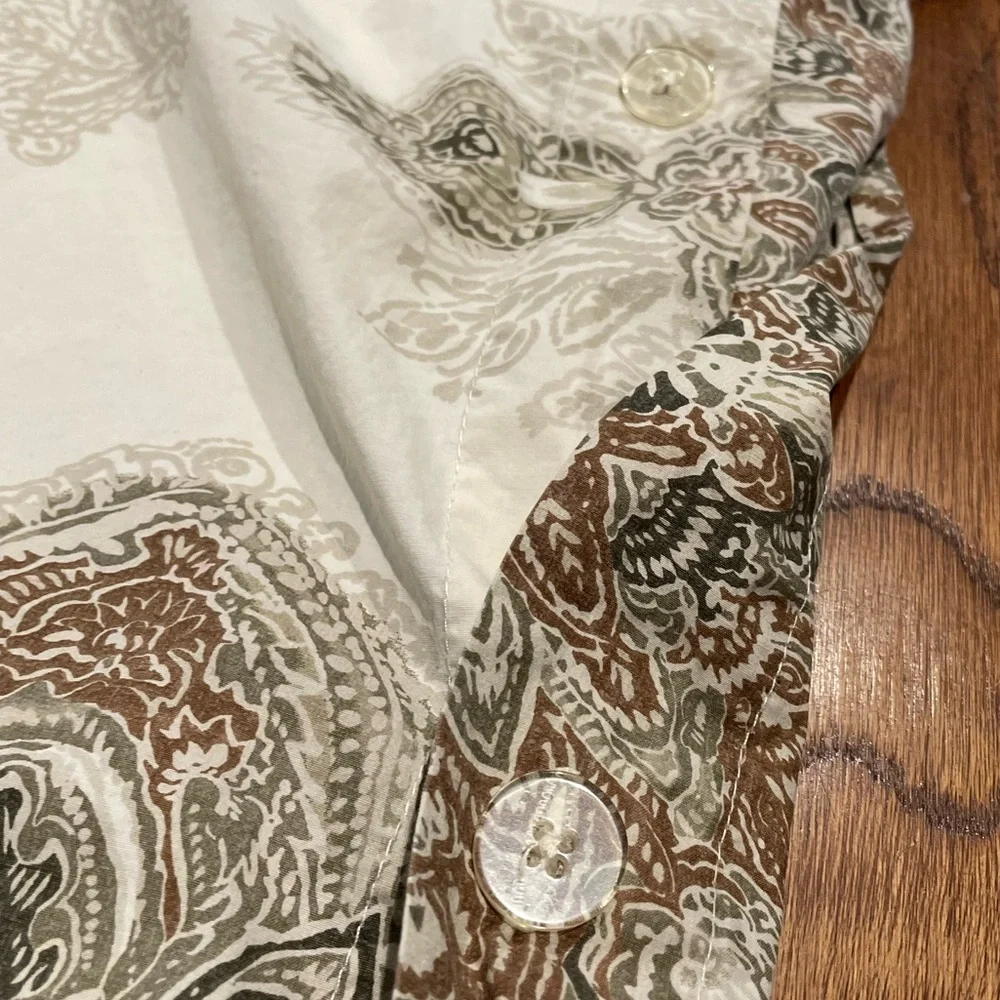 Pottery Barn Serrano Medallion Paisley Full/Queen Duvet Cover 100% Cotton